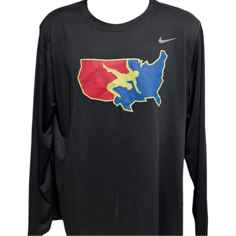 Nike Dri-Fit USA Wrestling L/S - Size XL